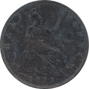 1877 HALFPENNY ( GVF ) 8 - HALFPENNY - Cambridgeshire Coins