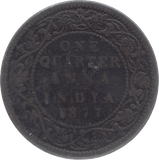 1877 INDIA 1/4 ANNA - WORLD COINS - Cambridgeshire Coins