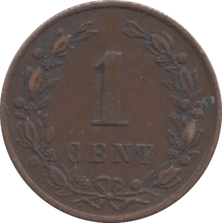 1877 NETHERLANDS ONE CENT - WORLD COINS - Cambridgeshire Coins