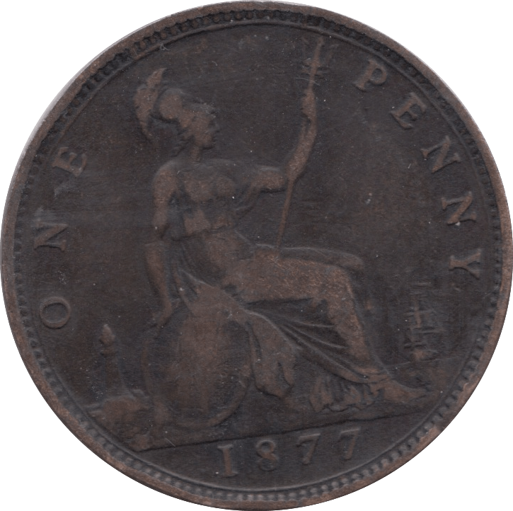 1877 ONE PENNY ( FINE ) 14 - Penny - Cambridgeshire Coins