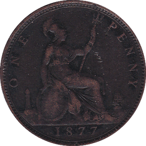 1877 PENNY ( F ) - Penny - Cambridgeshire Coins