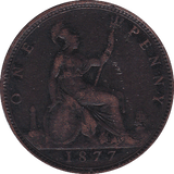 1877 PENNY ( F ) - Penny - Cambridgeshire Coins