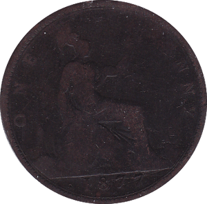 1877 PENNY ( FAIR ). - Penny - Cambridgeshire Coins