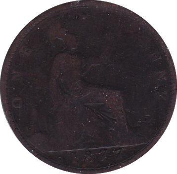 1877 PENNY ( FAIR ). - Penny - Cambridgeshire Coins