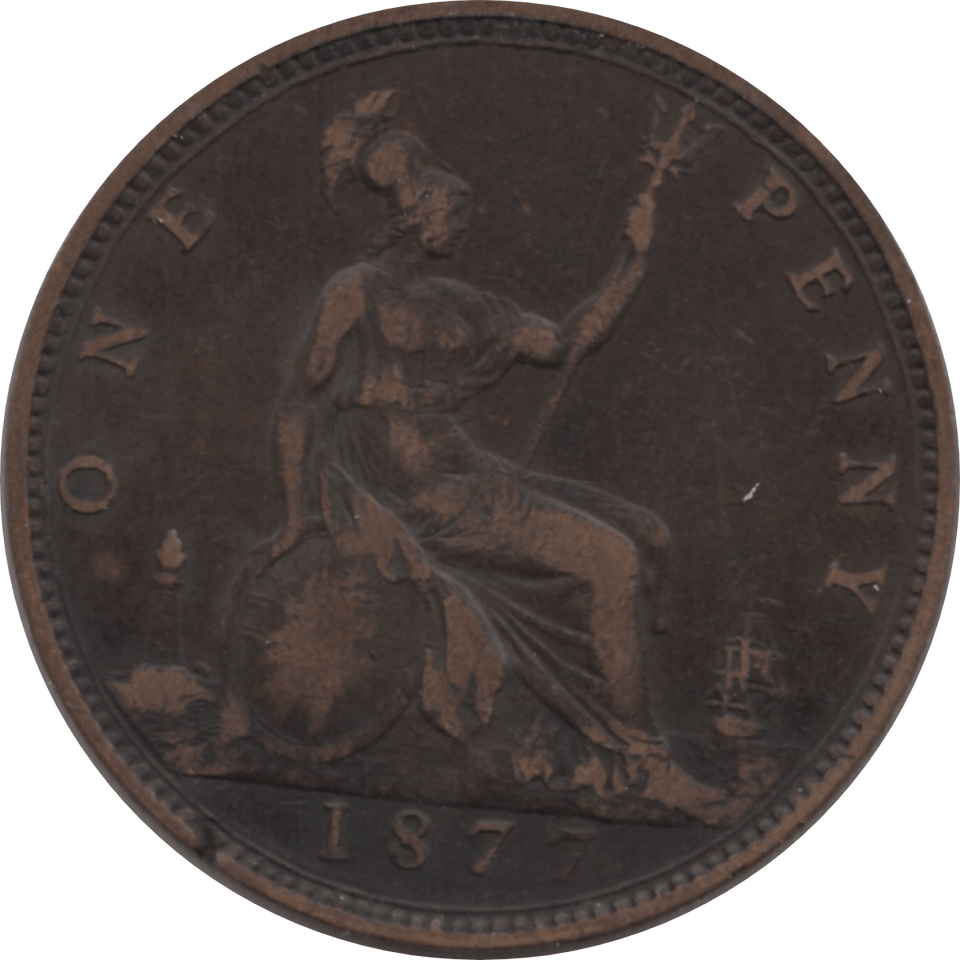 1877 PENNY ( FINE ) 2 24 - Penny - Cambridgeshire Coins
