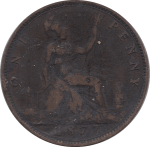 1877 PENNY ( FINE ) 24 - Penny - Cambridgeshire Coins