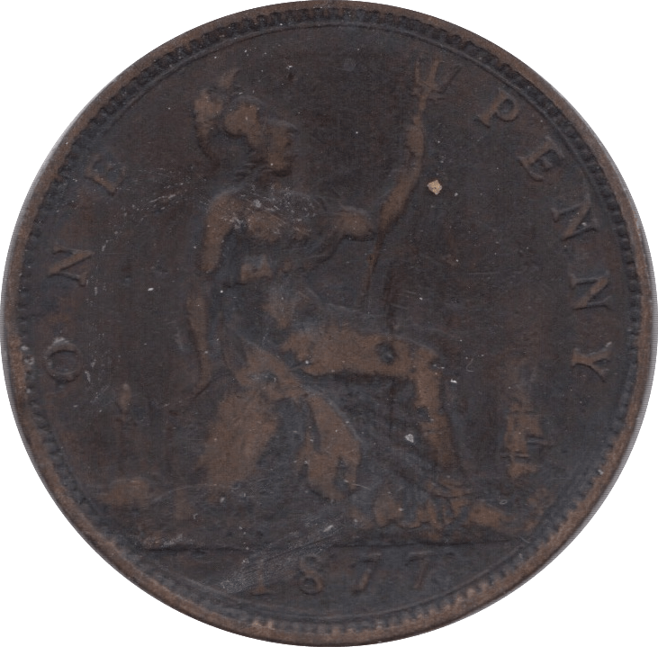 1877 PENNY ( FINE ) 24 - Penny - Cambridgeshire Coins