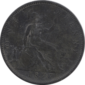 1877 PENNY ( GF ) 17 - Penny - Cambridgeshire Coins