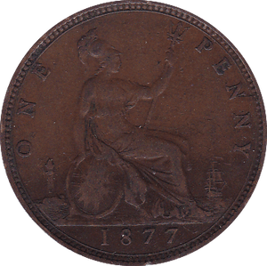 1877 PENNY ( GF ) B - Penny - Cambridgeshire Coins