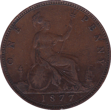 1877 PENNY ( GF ) B - Penny - Cambridgeshire Coins