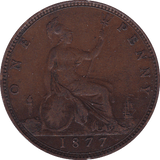 1877 PENNY ( GF ) B - Penny - Cambridgeshire Coins