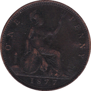 1877 PENNY ( GF ) - Penny - Cambridgeshire Coins