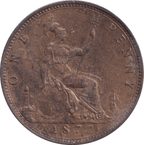 1877 PENNY ( UNC ) - Penny - Cambridgeshire Coins