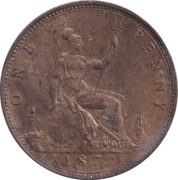 1877 PENNY ( UNC ) - Penny - Cambridgeshire Coins