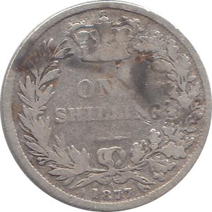 1877 SHILLING ( FAIR ) 4 - Shilling - Cambridgeshire Coins