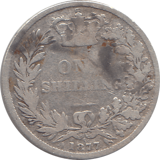 1877 SHILLING ( FAIR ) 4 - Shilling - Cambridgeshire Coins