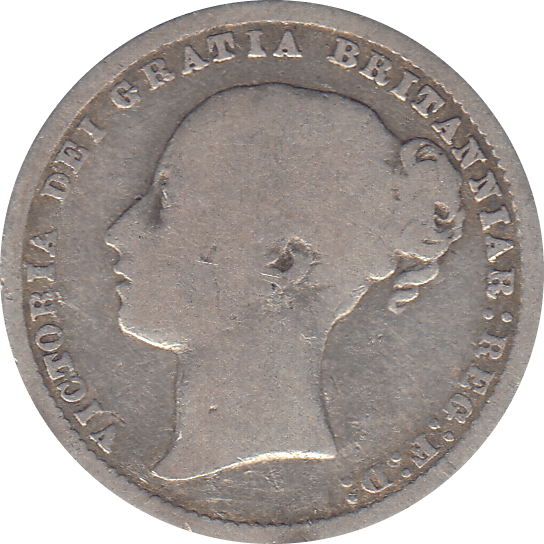 1877 SHILLING ( FAIR ) 4 - Shilling - Cambridgeshire Coins