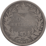 1877 SHILLING ( FAIR ) 6 - Shilling - Cambridgeshire Coins