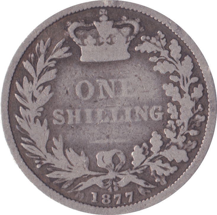 1877 SHILLING ( FAIR ) DIE 47 - Shilling - Cambridgeshire Coins