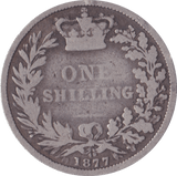 1877 SHILLING ( FAIR ) DIE 47 - Shilling - Cambridgeshire Coins