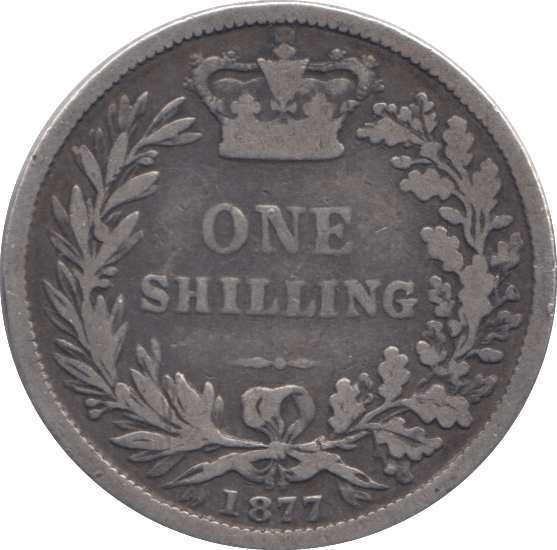 1877 SHILLING ( FAIR ) DIE 84 - Shilling - Cambridgeshire Coins