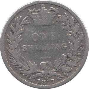 1877 SHILLING ( FINE ) DIE 12 - Shilling - Cambridgeshire Coins