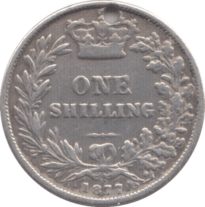1877 SHILLING ( FINE ) DIE 35 - Shilling - Cambridgeshire Coins