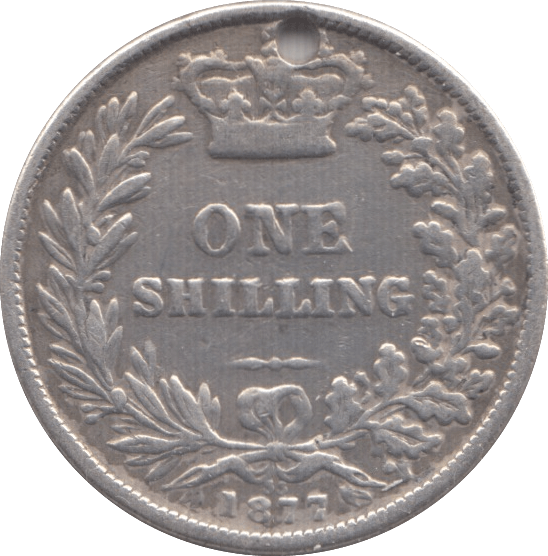 1877 SHILLING ( FINE ) DIE 35 - Shilling - Cambridgeshire Coins