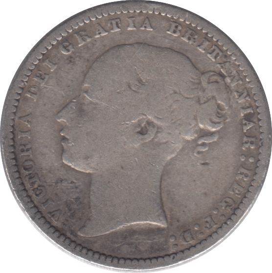 1877 SHILLING ( FINE ) DIE 41 - Shilling - Cambridgeshire Coins