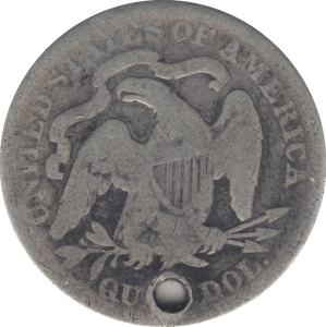 1877 SILVER 1/4 DOLLAR USA - SILVER WORLD COINS - Cambridgeshire Coins
