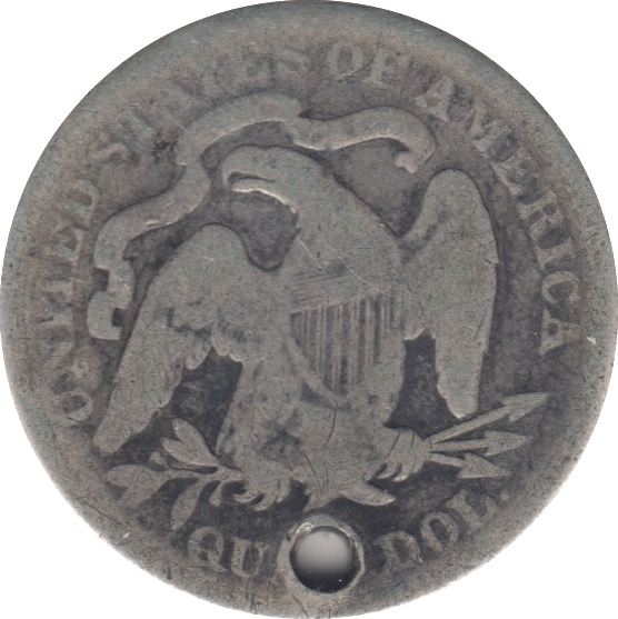 1877 SILVER 1/4 DOLLAR USA - SILVER WORLD COINS - Cambridgeshire Coins