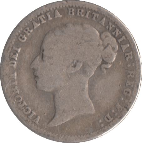 1877 SIXPENCE ( FAIR ) - Sixpence - Cambridgeshire Coins