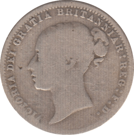 1877 SIXPENCE ( FAIR ) - Sixpence - Cambridgeshire Coins