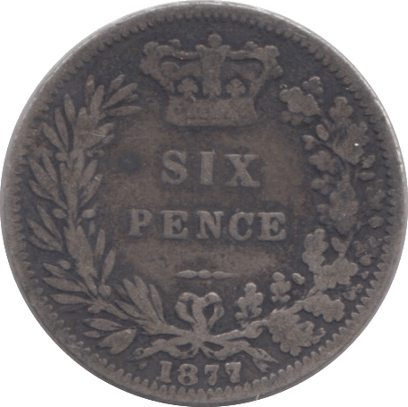 1877 SIXPENCE ( FINE ) - Sixpence - Cambridgeshire Coins