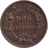 1878 DOS CENTAVOS PERUANA - WORLD COINS - Cambridgeshire Coins