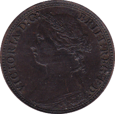1878 FARTHING ( AUNC ) - Farthing - Cambridgeshire Coins