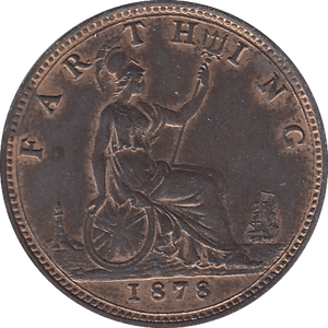 1878 FARTHING ( BU ) - Farthing - Cambridgeshire Coins