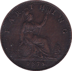 1878 FARTHING ( EF ) - Farthing - Cambridgeshire Coins