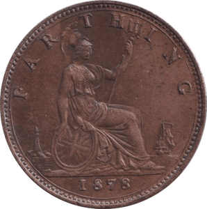 1878 FARTHING ( EF ) - Farthing - Cambridgeshire Coins