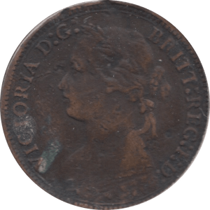 1878 FARTHING ( FAIR ) - Farthing - Cambridgeshire Coins
