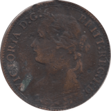 1878 FARTHING ( FAIR ) - Farthing - Cambridgeshire Coins
