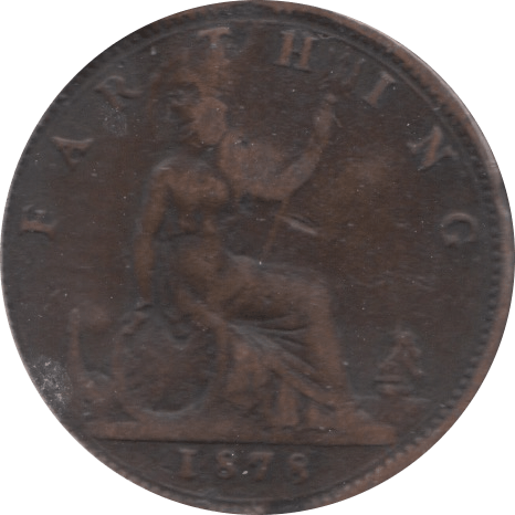1878 FARTHING ( FAIR ) - Farthing - Cambridgeshire Coins