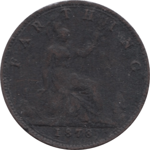 1878 FARTHING ( FINE ) 1 - Farthing - Cambridgeshire Coins