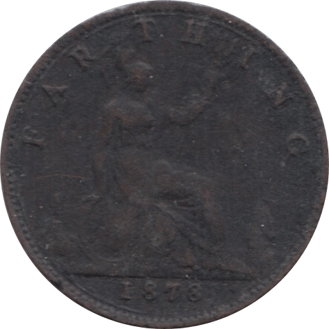 1878 FARTHING ( FINE ) 1 - Farthing - Cambridgeshire Coins