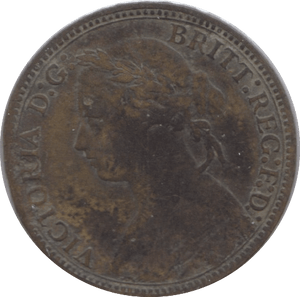 1878 FARTHING ( FINE ) - Farthing - Cambridgeshire Coins