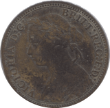 1878 FARTHING ( FINE ) - Farthing - Cambridgeshire Coins