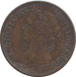 1878 FARTHING ( GVF ) - Farthing - Cambridgeshire Coins