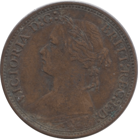 1878 FARTHING ( GVF ) - Farthing - Cambridgeshire Coins