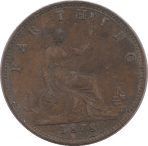 1878 FARTHING ( GVF ) - Farthing - Cambridgeshire Coins
