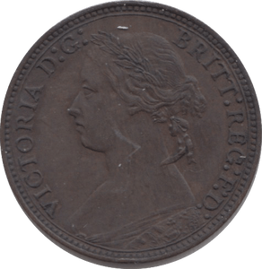 1878 FARTHING ( UNC ) 4 - Farthing - Cambridgeshire Coins